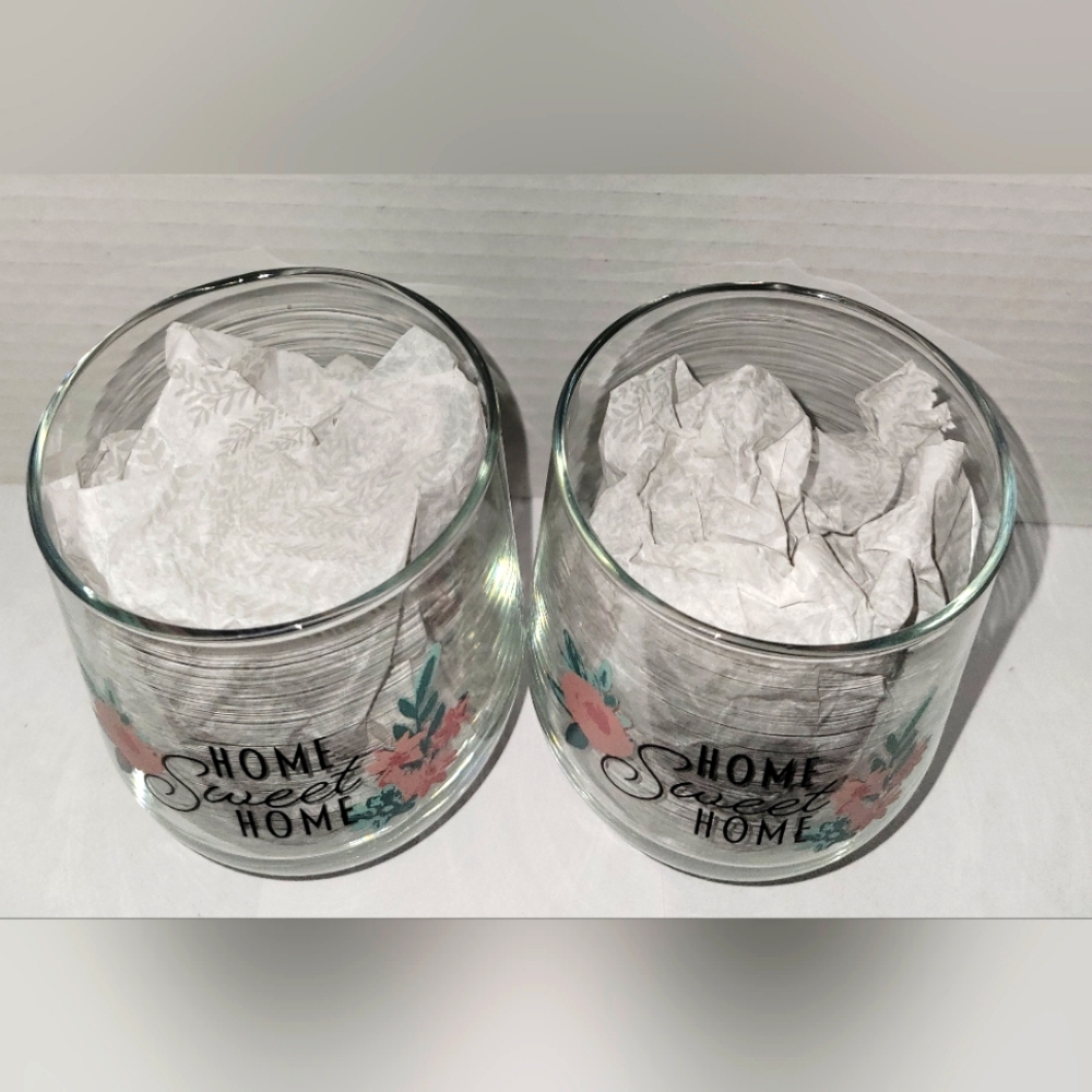 2 Piece Stemless Wine Glass Set (Home Sweet Home) - Picture 2 of 3